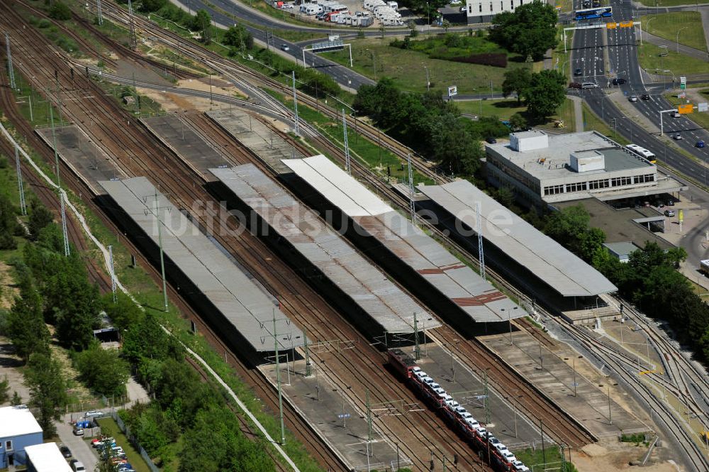 Luftaufnahme Schönefeld - Bahnhof Flughafen Berlin-Schönefeld