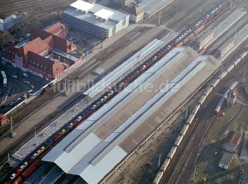 Luftbild Frankfurt-Oder - 18.12.2003 Bahnhof, Frankfurt-Oder.