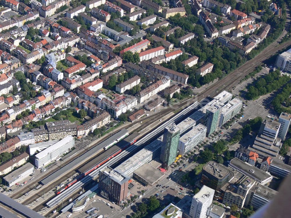 Luftbild Freiburg - Bahnhof Freiburg