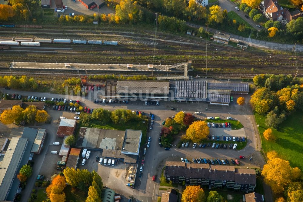 Luftaufnahme Gladbeck - Bahnhof Gladbeck-West in Gladbeck im Bundesland Nordrhein-Westfalen