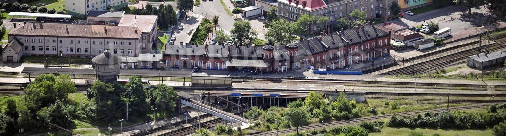 Luftbild Kostrzyn / Küstrin - Bahnhof Kostrzyn