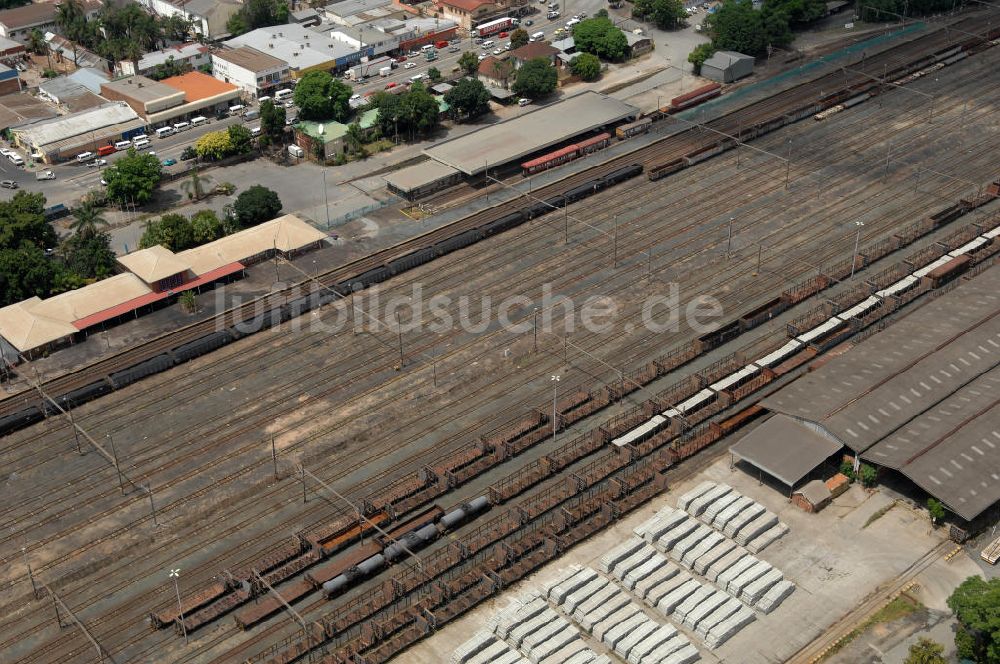 Nelspruit aus der Vogelperspektive: Bahnhof von Nelspruit - Nelspruit Railway Station