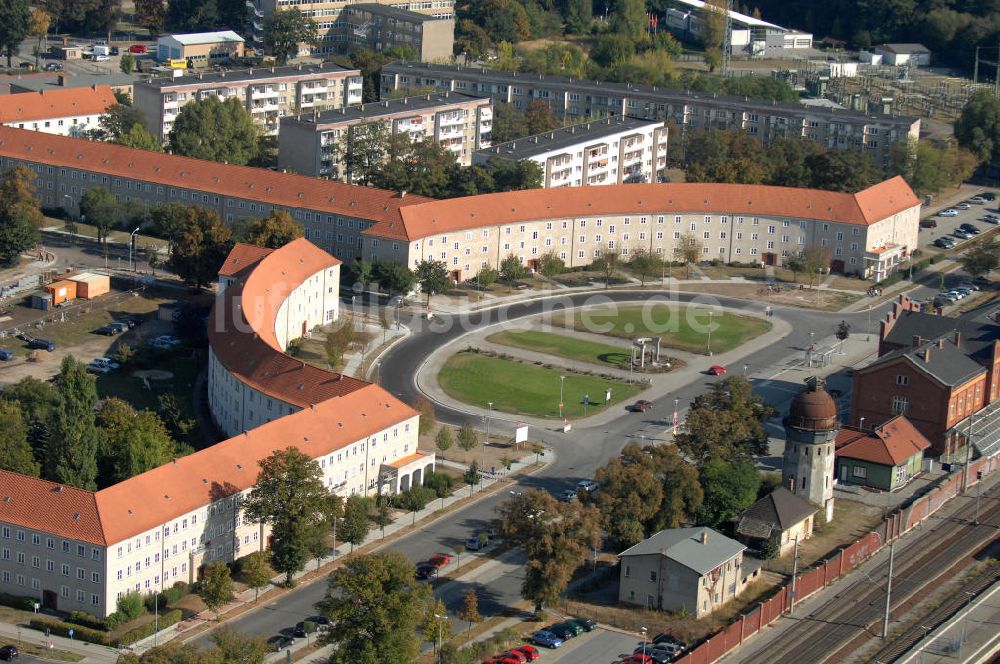 Luftaufnahme Rathenow - Bahnhof Rathenow