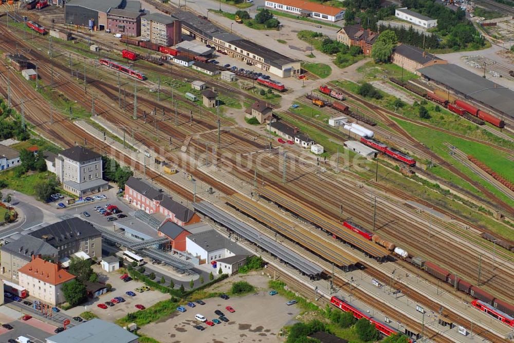 Luftaufnahme Saalfeld - Bahnhof Saalfeld