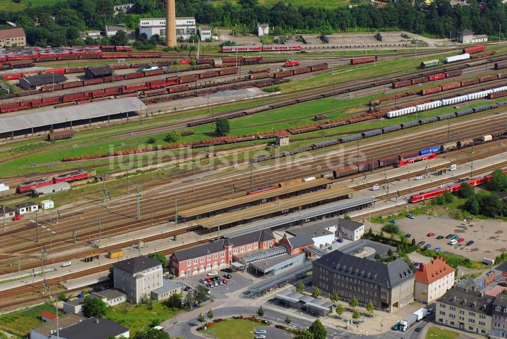 Luftbild Saalfeld - Bahnhof Saalfeld