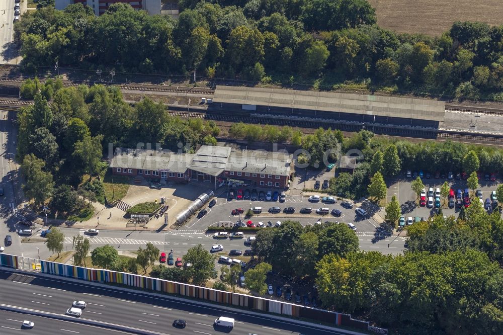 Bochum von oben - Bahnhof Wattenscheid in Bochum im Bundesland Nordrhein-Westfalen