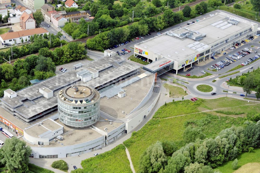 Bernau von oben - Bahnhofspassagen Bernau