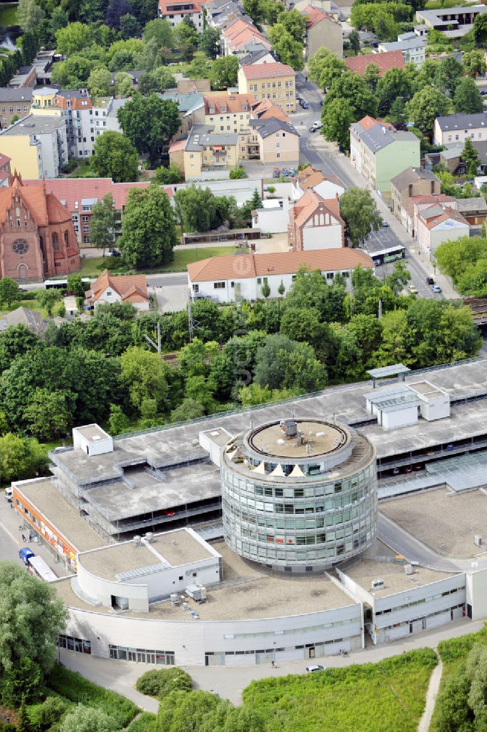 Luftbild Bernau - Bahnhofspassagen Bernau