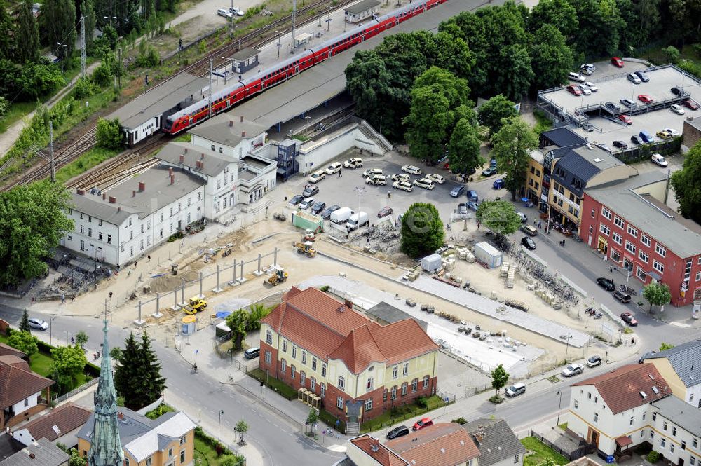 Luftaufnahme Bernau - Bahnhofsplatz Bernau