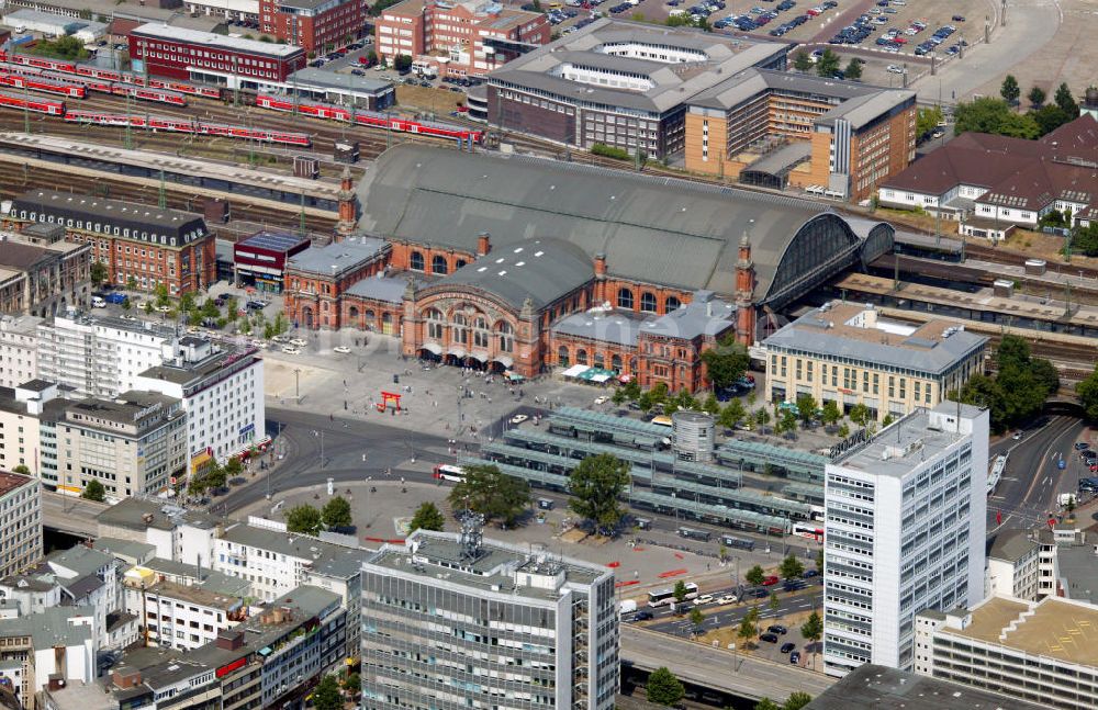 Bremen aus der Vogelperspektive: Bahnhofsvorstadt und Hauptbahnhof Bremen