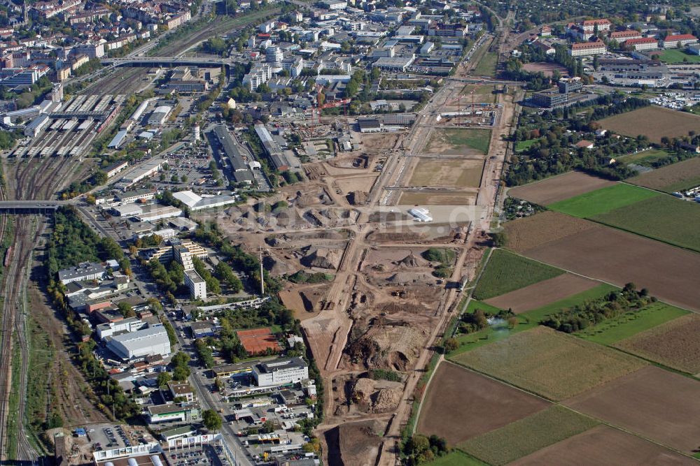 Heidelberg aus der Vogelperspektive: Bahnstadt Heidelberg