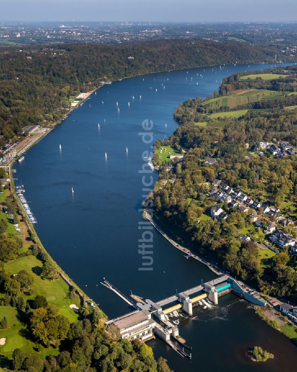 Luftaufnahme Essen - Baldeneysee in Essen im Bundesland Nordrhein-Westfalen