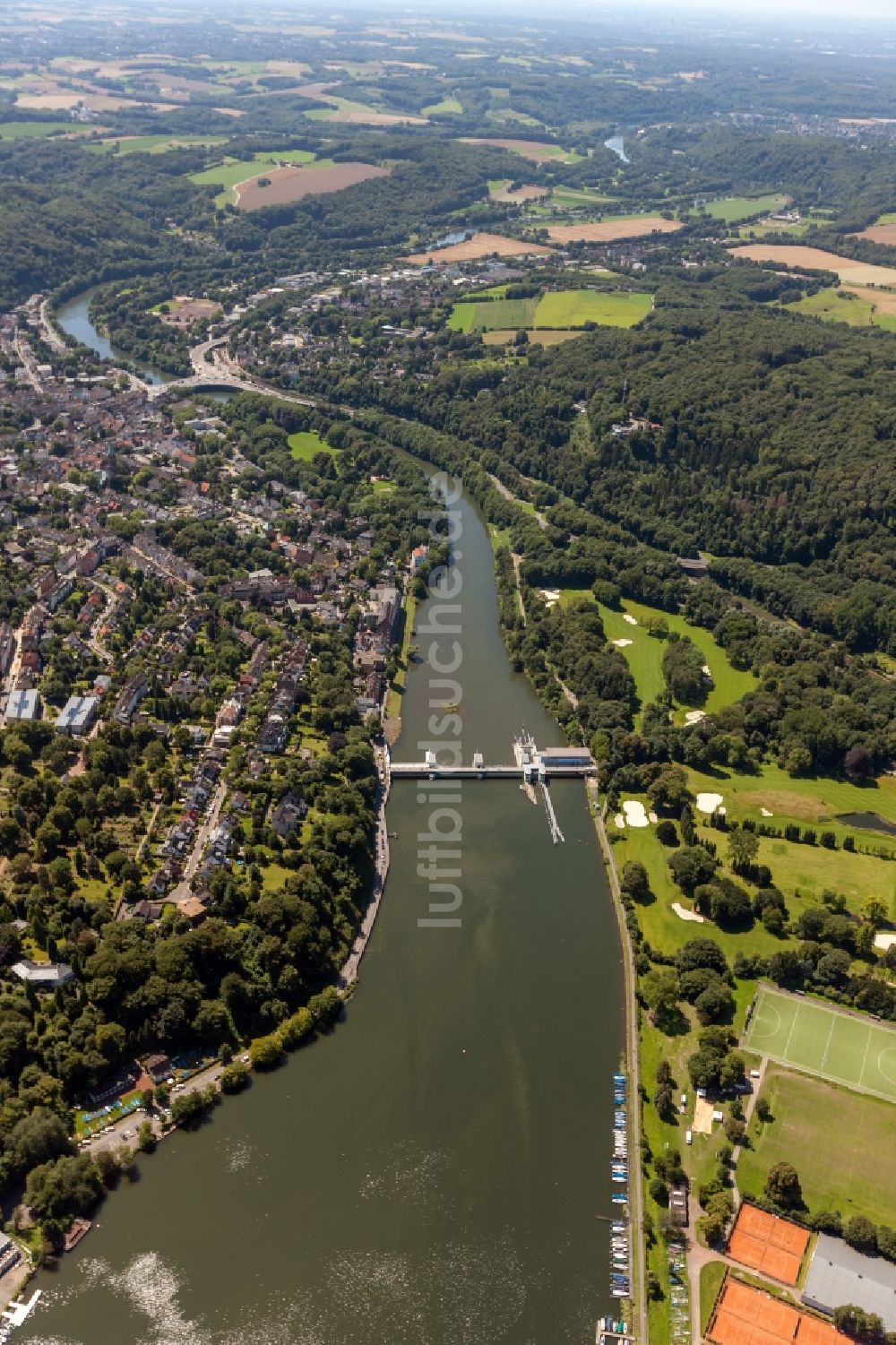 Essen aus der Vogelperspektive: Baldeneysee in Essen im Bundesland Nordrhein-Westfalen NRW