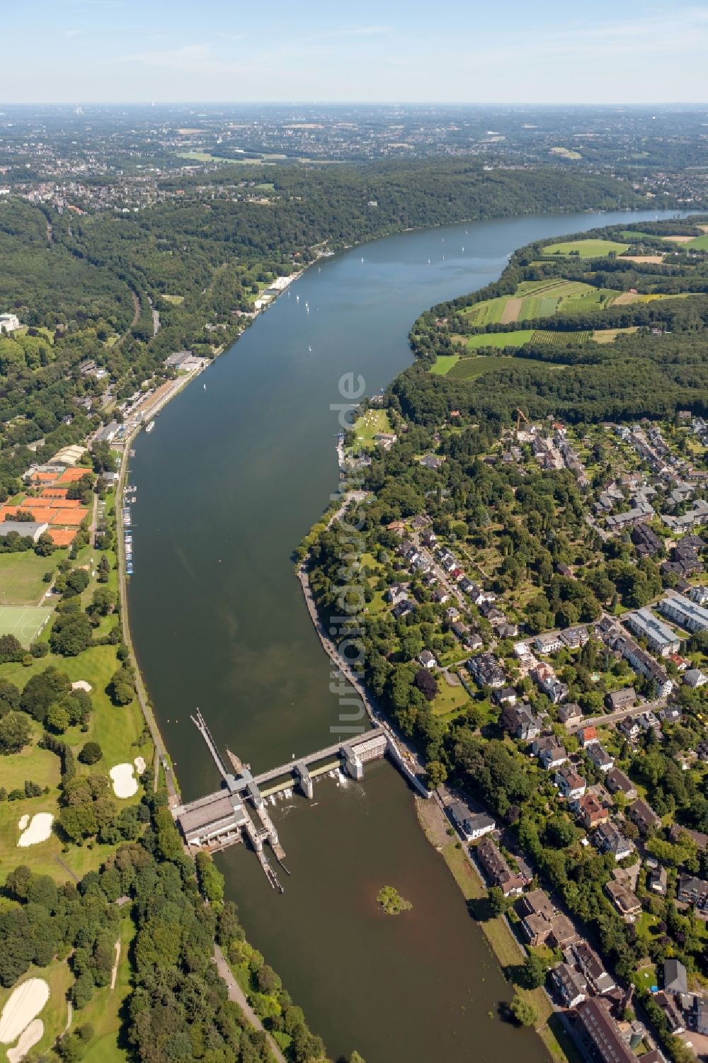 Essen von oben - Baldeneysee in Essen im Bundesland Nordrhein-Westfalen NRW