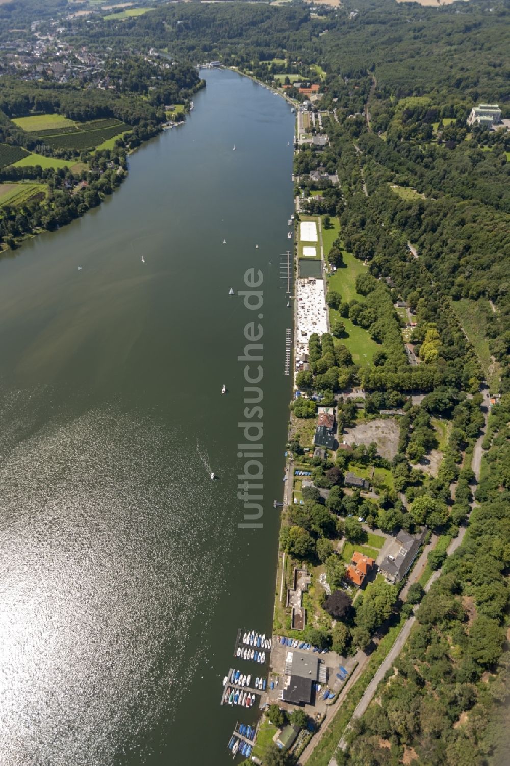 Essen aus der Vogelperspektive: Baldeneysee in Essen im Bundesland Nordrhein-Westfalen NRW