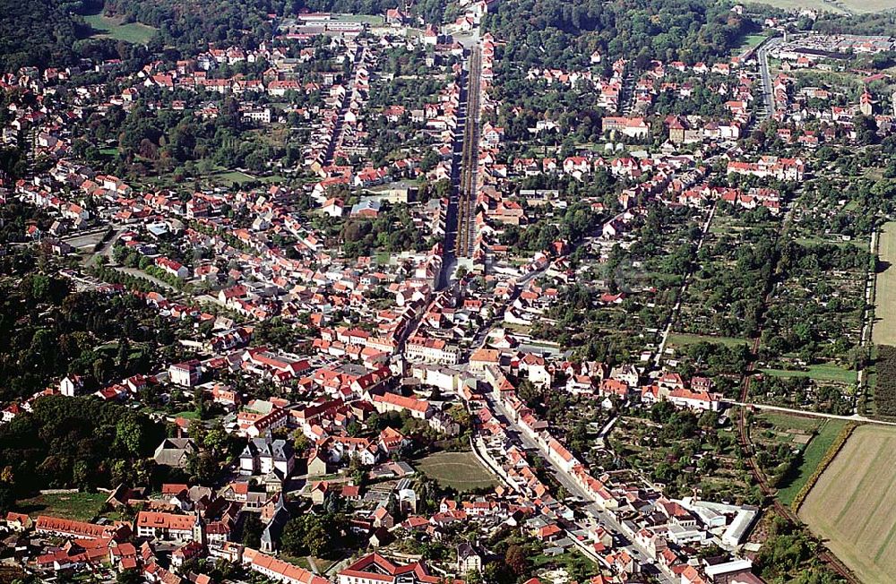 Luftbild Ballenstedt/ Sachsen-Anhalt - Ballenstedt/ Sachsen-Anhalt 20.09.2003 Stadtzentrum