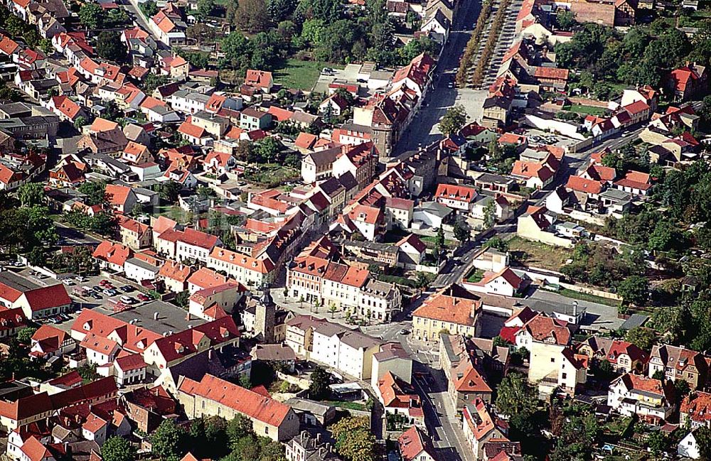 Luftaufnahme Ballenstedt/ Sachsen-Anhalt - Ballenstedt/ Sachsen-Anhalt 20.09.2003 Stadtzentrum