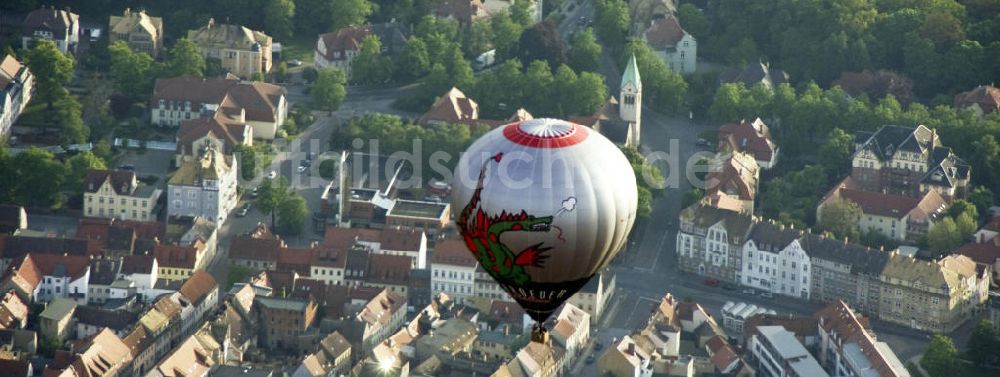 Torgau aus der Vogelperspektive: Ballon Torgau