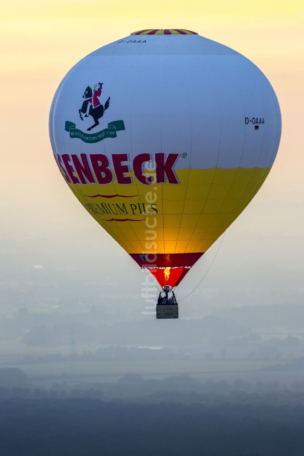 Hamm aus der Vogelperspektive: Ballonfahrt in Hamm im Bundesland Nordrhein-Westfalen