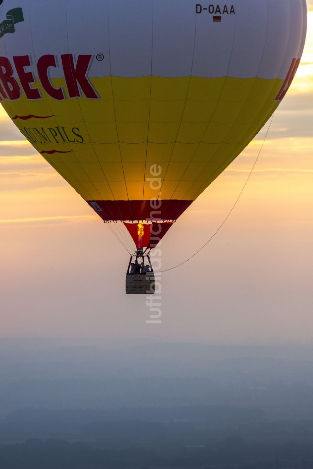 Luftbild Hamm - Ballonfahrt in Hamm im Bundesland Nordrhein-Westfalen