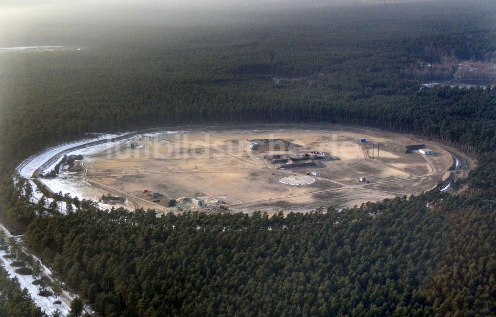 Luftaufnahme Horstwalde - BAM Testgelände Technische Sicherheit in Horstwalde im Bundesland Brandenburg