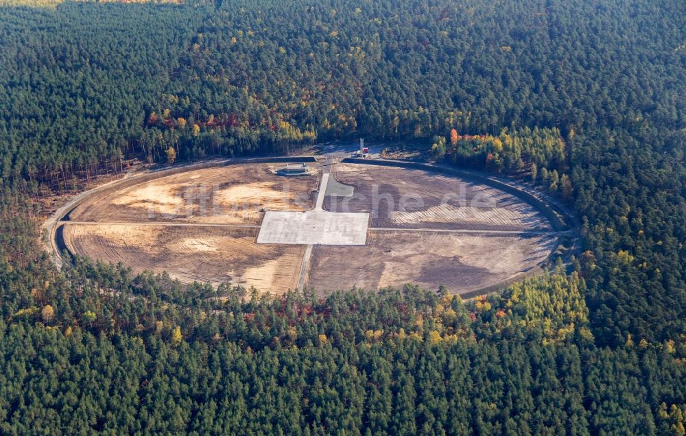 Baruth/Mark aus der Vogelperspektive: BAM Testgelände Technische Sicherheit in Horstwalde im Bundesland Brandenburg