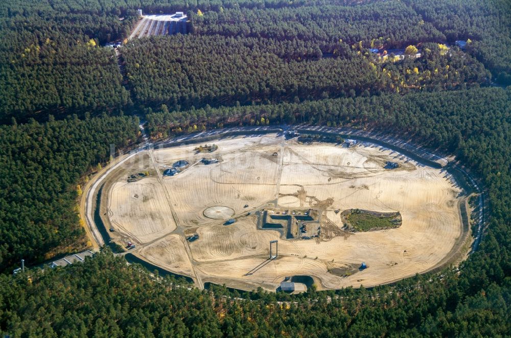 Baruth/Mark von oben - BAM Testgelände Technische Sicherheit in Horstwalde im Bundesland Brandenburg