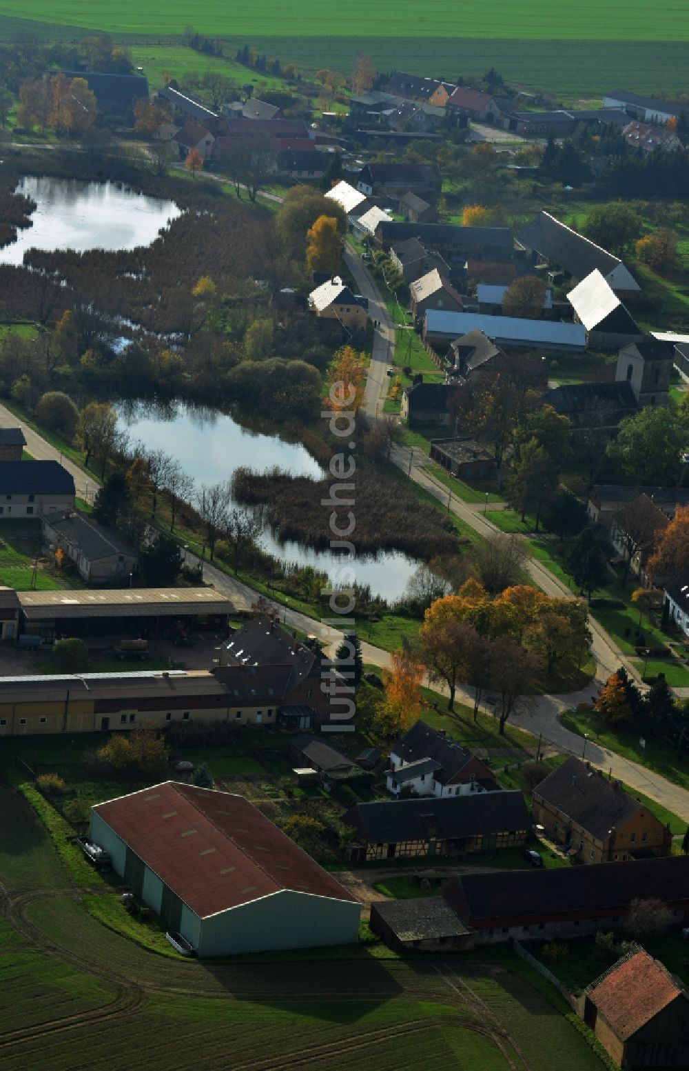 Uckerland Bandelow von oben - Bandelow in Uckerland im Bundesland Brandenburg