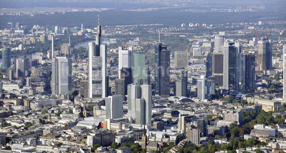 Frankfurt am Main von oben - Bankenviertel Frankfurt am Main