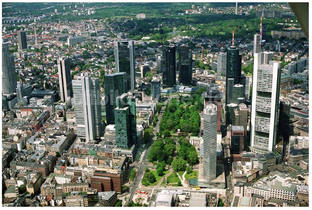 Frankfurt am Main aus der Vogelperspektive: Bankenviertel Frankfurt/Main