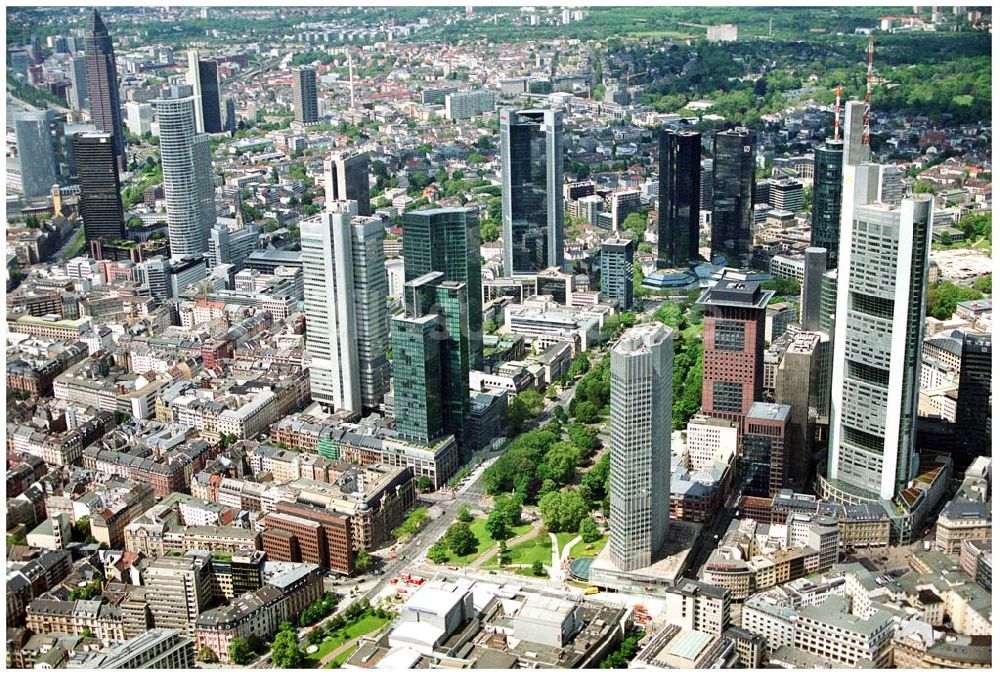 Frankfurt am Main von oben - Bankenviertel Frankfurt/Main