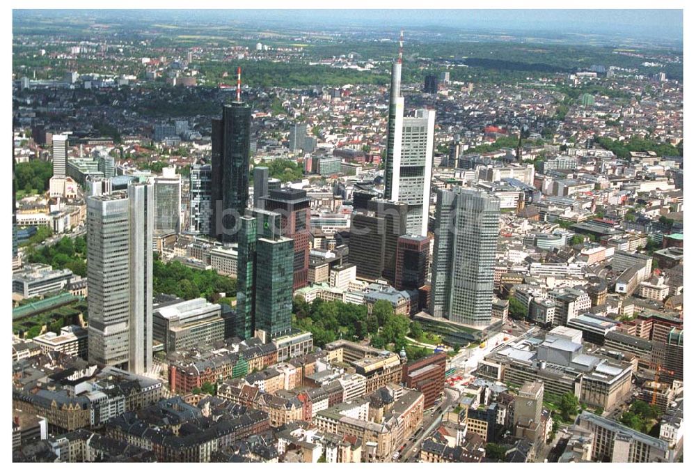 Frankfurt am Main von oben - Bankenviertel Frankfurt/Main