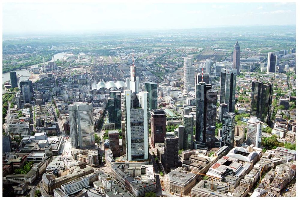 Frankfurt am Main aus der Vogelperspektive: Bankenviertel Frankfurt/Main