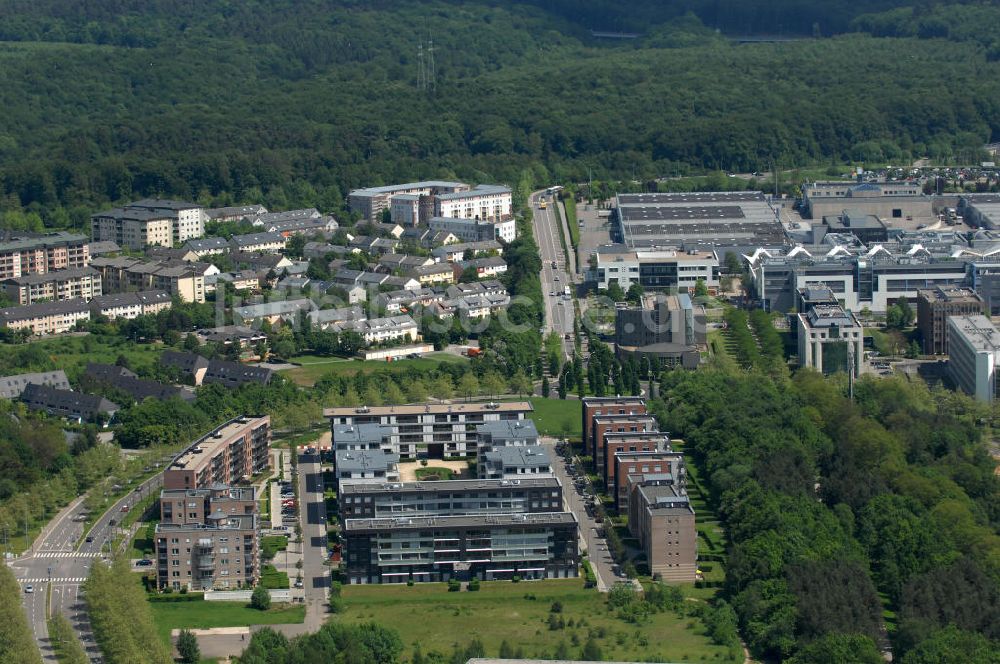 Luftaufnahme LUXEMBURG - Bankenviertel in Luxemburg