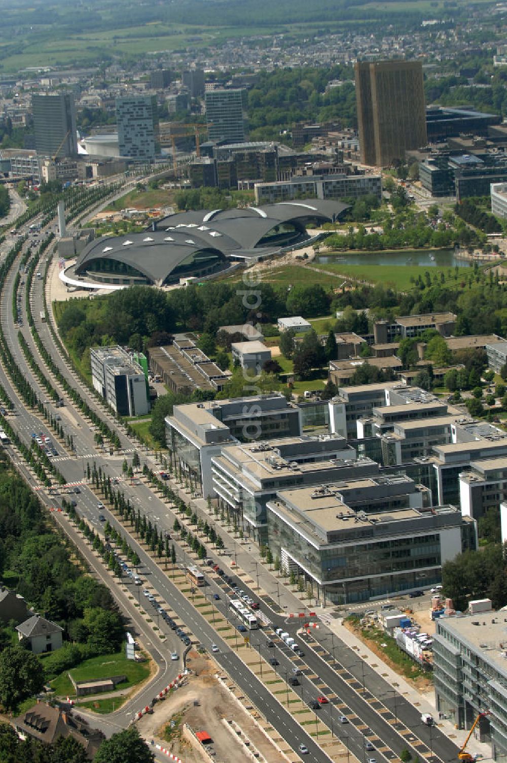 Luftaufnahme Luxemburg - Bankenviertel in Luxemburg