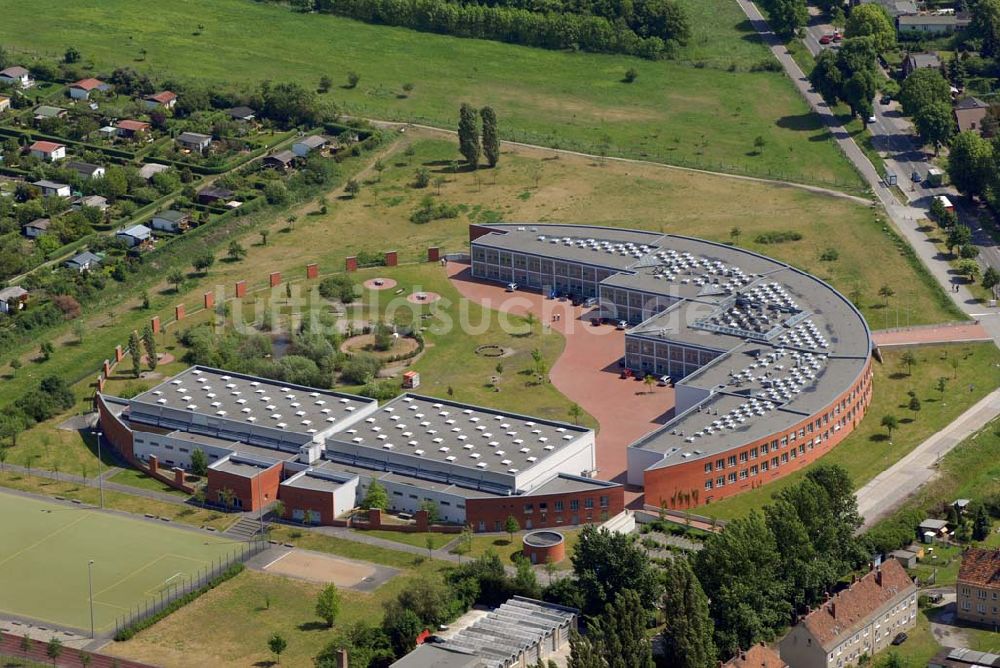 Luftbild Berlin-Hohenschönhausen - Barnim Gymnasium in Berlin