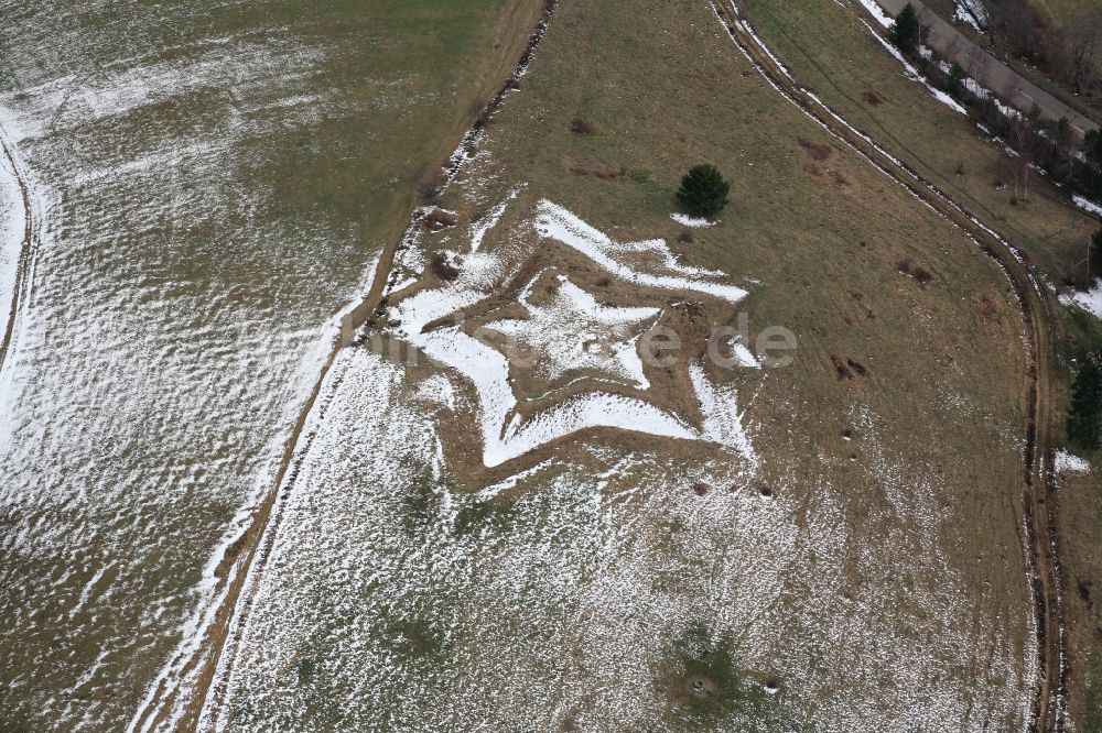 Kleines Wiesental von oben - Barockschanze beim Ortsteil Neuenweg in Kleines Wiesental im Bundesland Baden-Württemberg