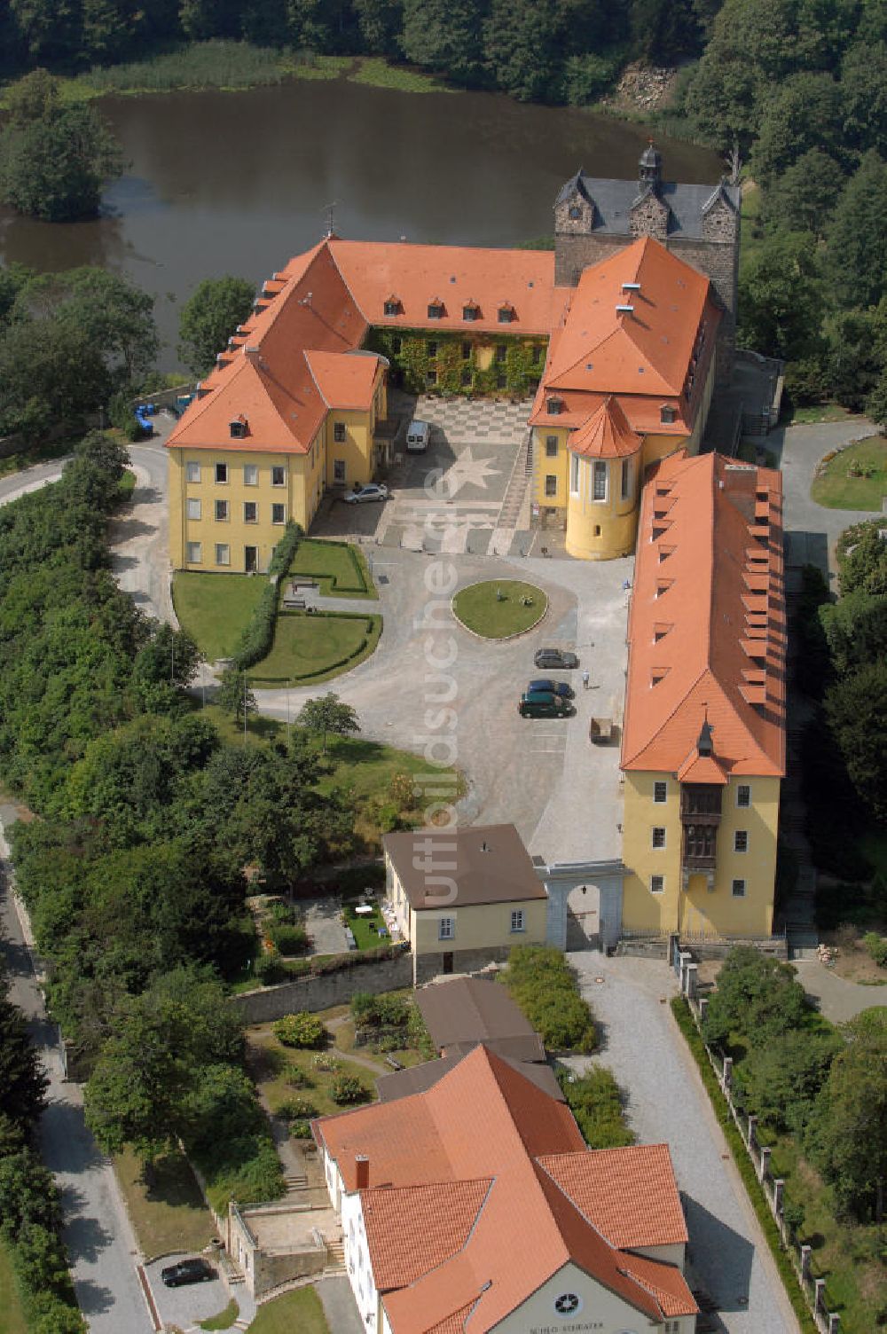 Ballenstedt aus der Vogelperspektive: Barockschloss Ballenstedt