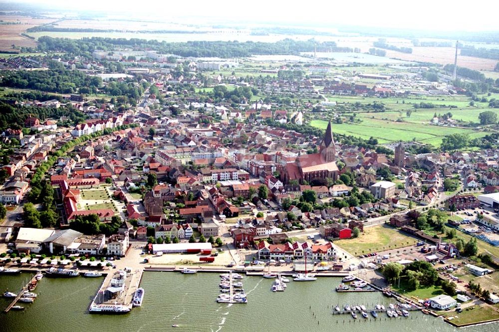 Luftaufnahme Barth / Mecklenburg Vorpommern - Barth / Mecklenburg Vorpommern Stadtansicht und Zentrum von Barth in MV