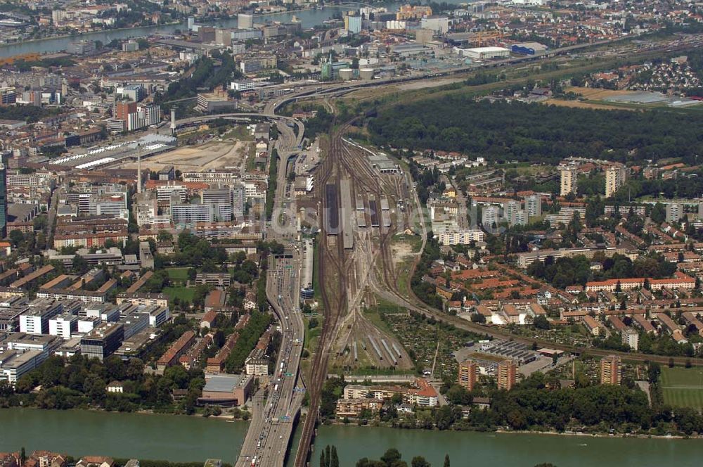 Luftbild BASEL - Basel Badischer Bahnhof