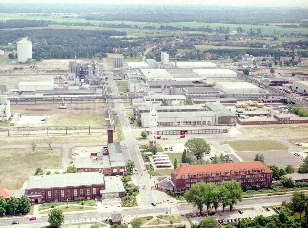 Schwarzheide von oben - BASF-Werk Schwarzheide.