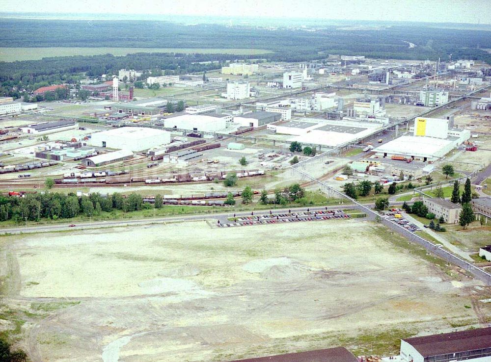 Schwarzheide von oben - BASF-Werk Schwarzheide.