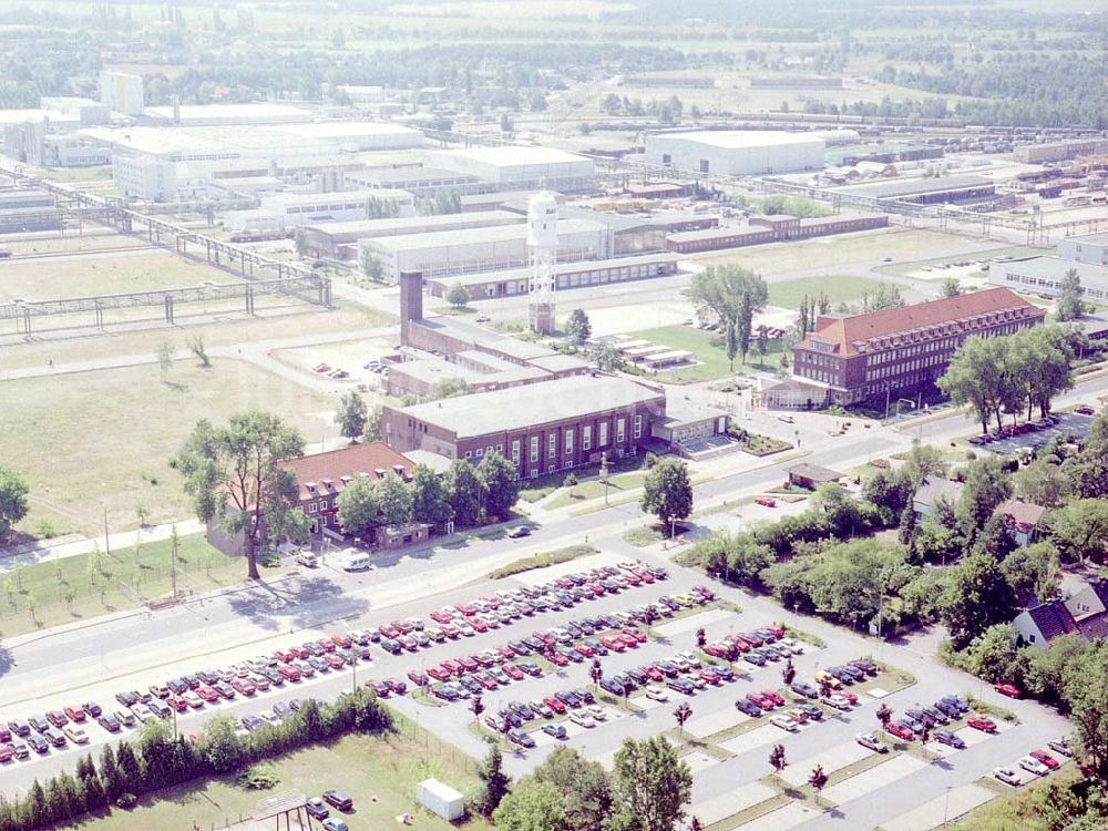 Luftbild Schwarzheide - Brandenburg - BASF-Werksanlagen am Standort Schwarzheide / Brandenburg.