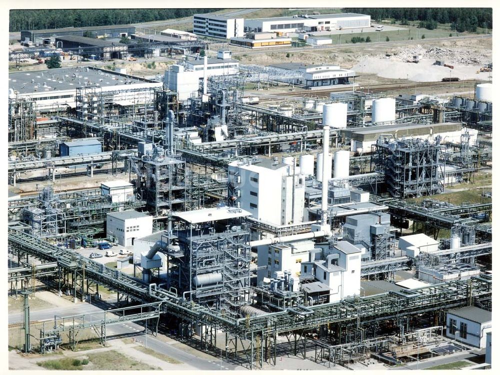 Luftaufnahme Schwarzheide - Brandenburg - BASF-Werksanlagen am Standort Schwarzheide / Brandenburg.