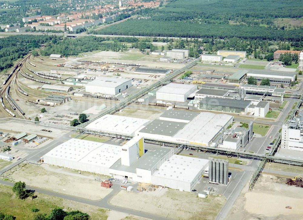 Luftbild Schwarzheide - Brandenburg - BASF-Werksanlagen am Standort Schwarzheide / Brandenburg.