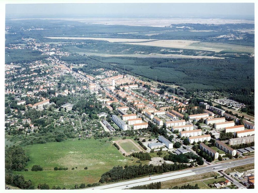 Luftaufnahme Schwarzheide - Brandenburg - BASF-Werksanlagen am Standort Schwarzheide / Brandenburg.