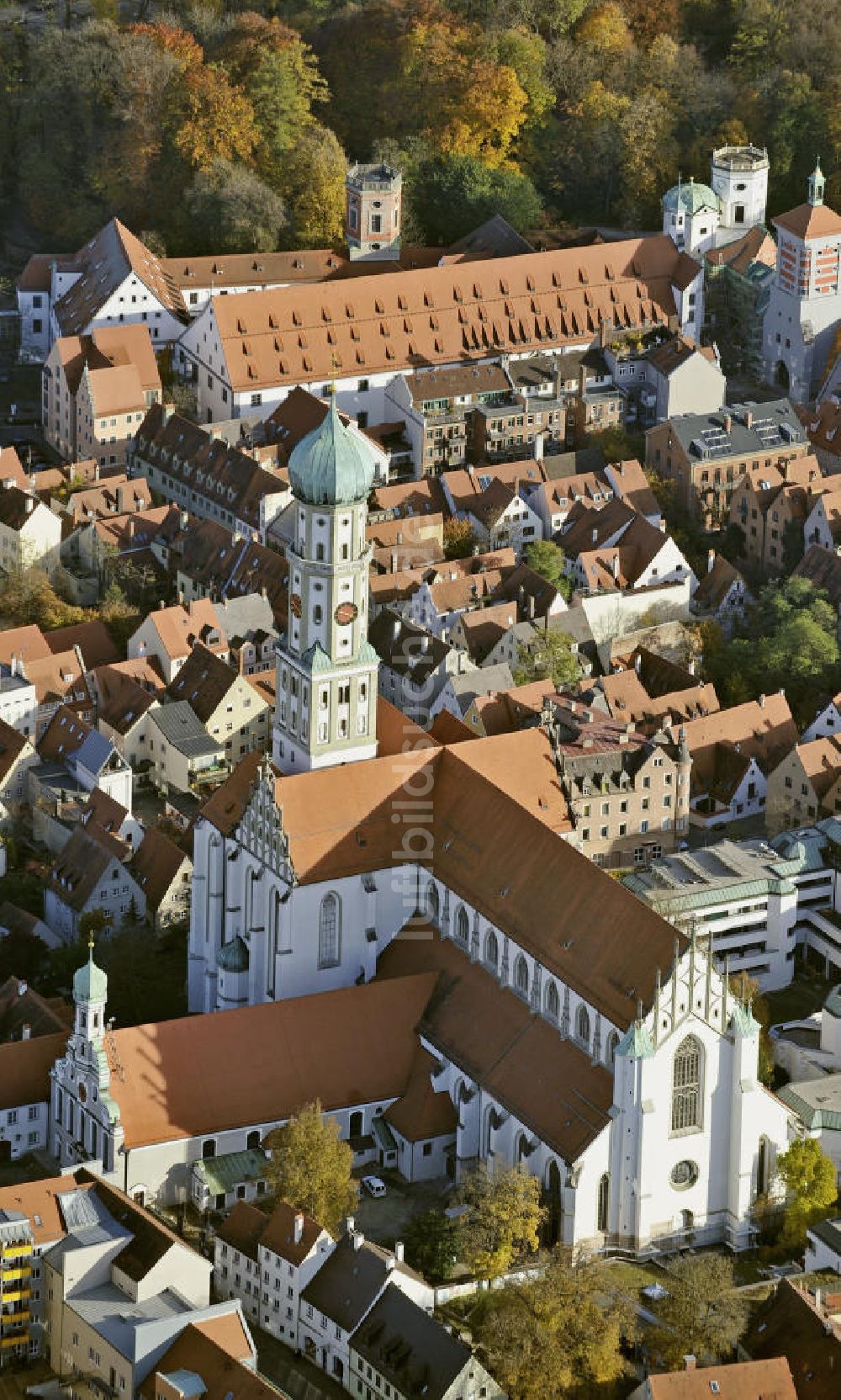 Augsburg aus der Vogelperspektive: Basilika St. Ulrich und Afra Augsburg