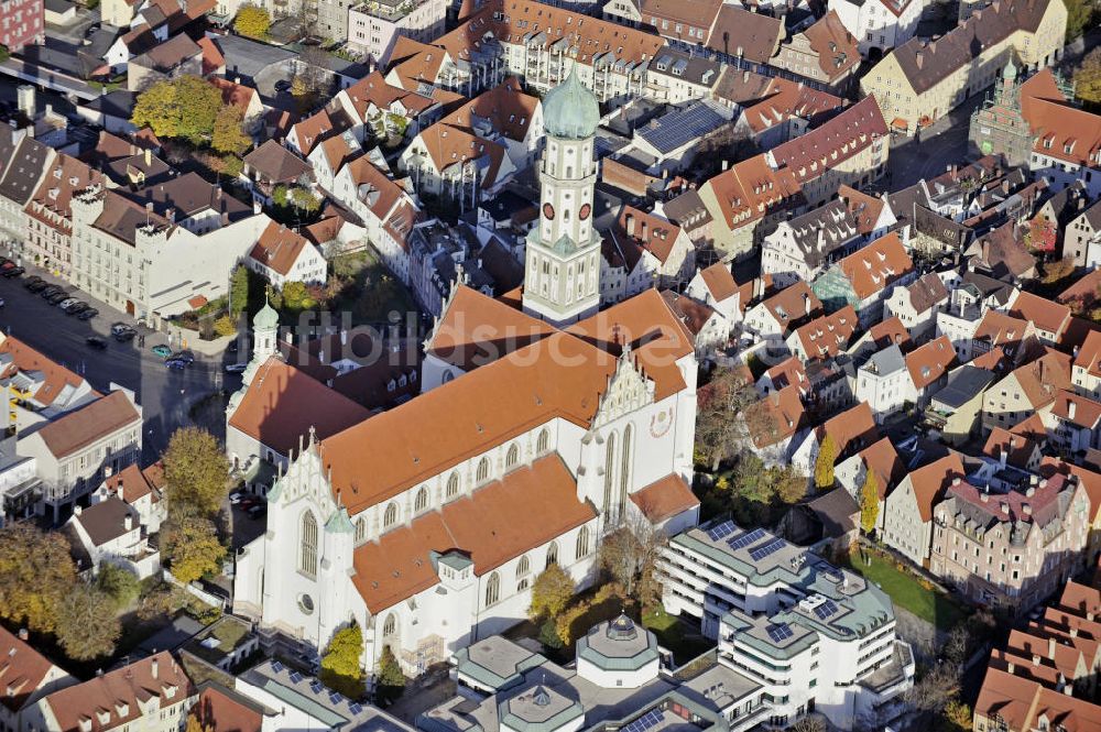 Luftaufnahme Augsburg - Basilika St. Ulrich und Afra Augsburg