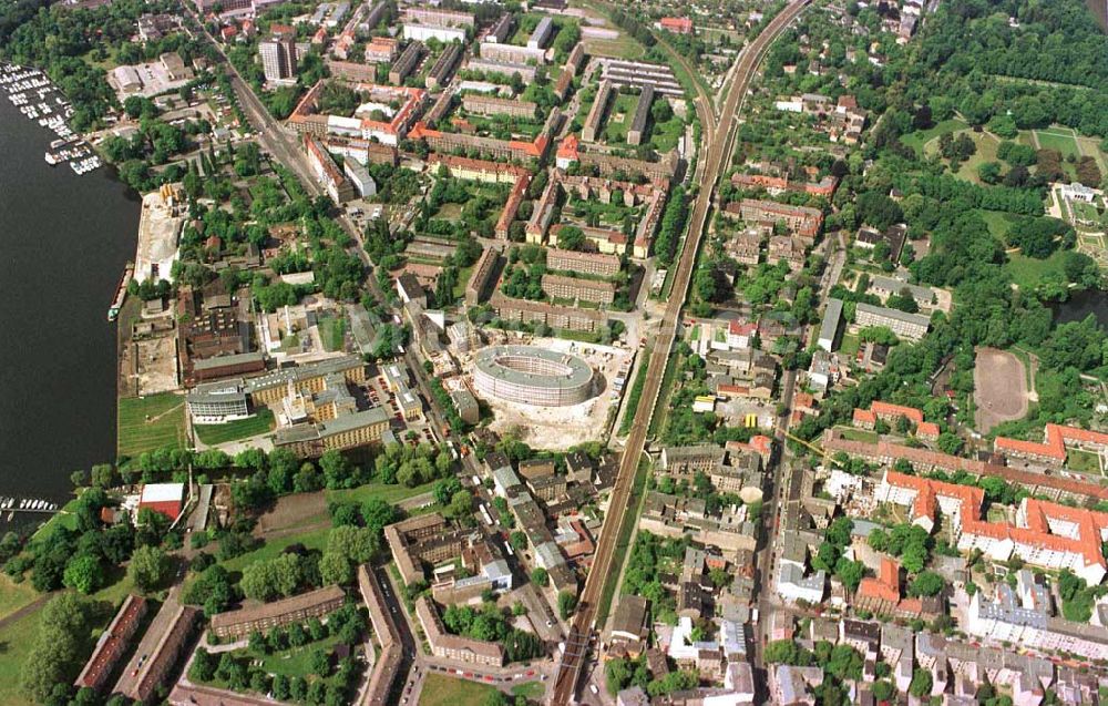 Luftaufnahme Potsdam-Stadt - Bau des Büro- und Congreßzentrums Sanssouci in Potsdam.