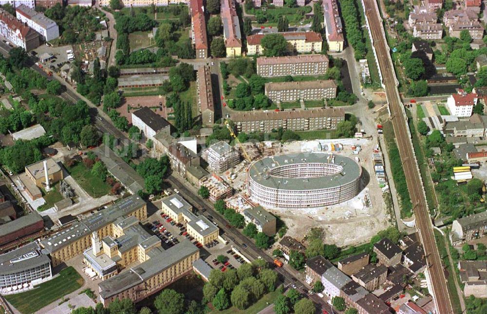 Luftaufnahme Potsdam-Stadt - Bau des Büro- und Congreßzentrums Sanssouci in Potsdam.